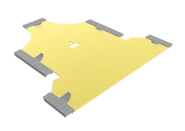 33700/2MA/M П’яти точкова маска для фіксації голови, шиї та плечей, з отвором для носа та роту, товщина 2,0 мм, рівень перфорації максі, матеріал EFFICAST